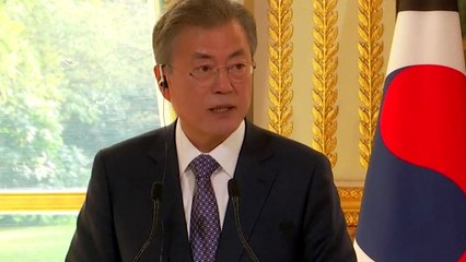 문 대통령, 프랑스에 대북 제재 완화 역할 요청 / YTN