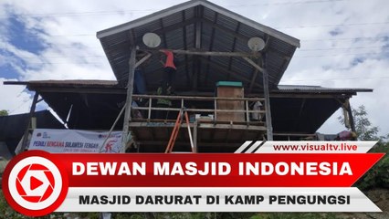 DMI Gandeng PMI dan Yayasan Kalla Membangun Masjid Darurat bagi Para Pengungsi di Sulawesi Tengah