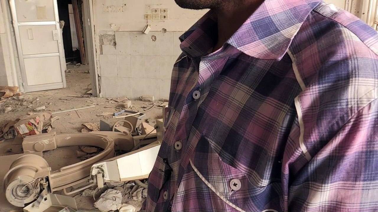 مستشفى الرقة الوطني بقعة خراب بعد عام على طرد تنظيم الدولة الاسلامية منه