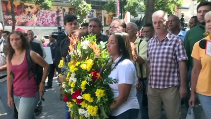 Opositores protestan por muerte de concejal en Venezuela