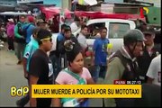 Piura: mujer muerde a policía para evitar operativo