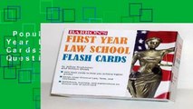 Popular Barron s First Year Law School Flash Cards: 350 Cards with Questions   Answers
