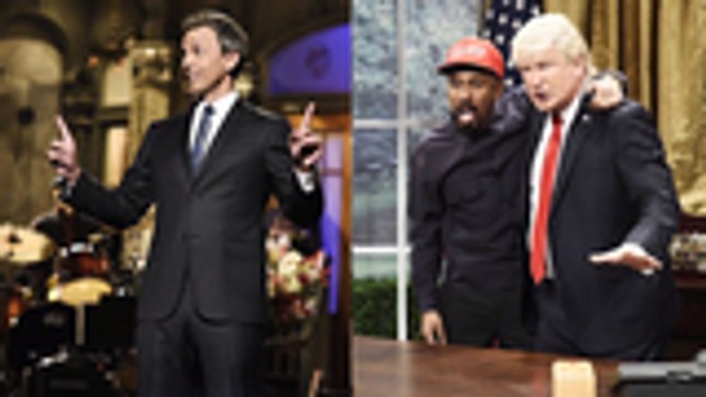 'SNL' Recap: Host Seth Meyers Returns to Weekend Update & Alec Baldwin Reprises His Trump Role to Parody Kanye | THR News