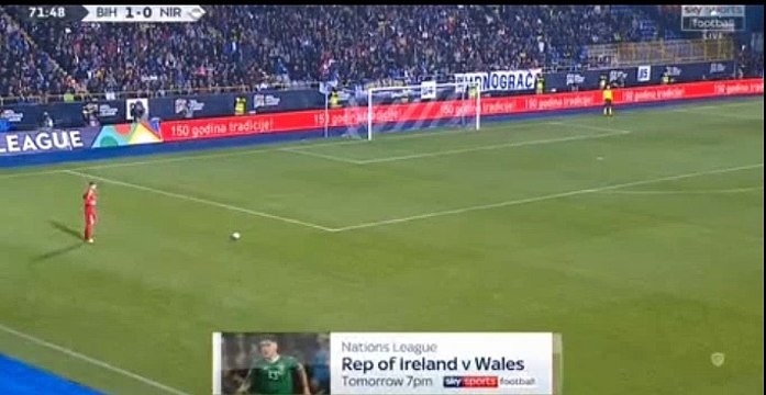 Bosnia & Herzegovina 2 - 0 Northern Ireland - Video 15/10/2018 Dzeko E. , Bosnia & Herzegovina Super Amazing Goal 73' HD Full Screen EUROPE: UEFA Nations League - League B - Round 4 .