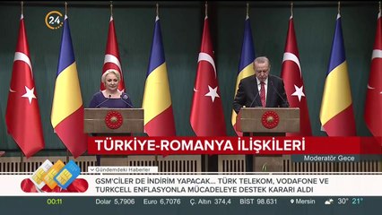 Cumhurbaşkanı, Dançila ile ortak basın toplantısı düzenledi