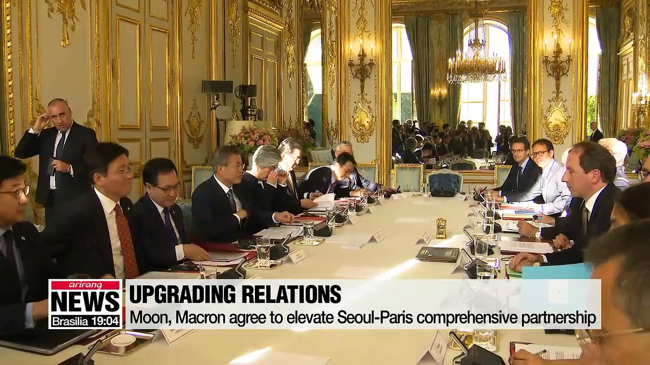 Presidents Moon and Macron to upgrade bilateral relations to another level