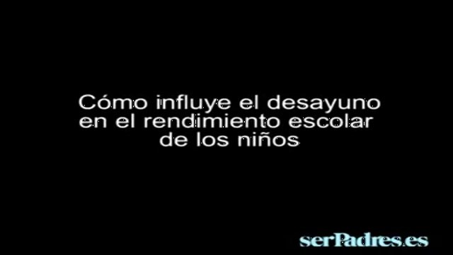 Cómo influye el desyuno en el rendimiento escolar de los niños