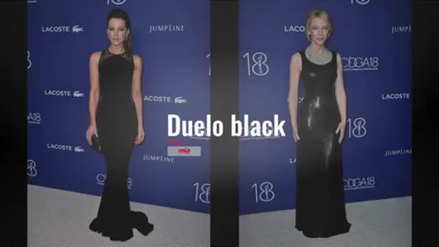 Duelo black en la Gala de los Premios del Sindicato de diseñadores. Cate Blanchett y Kate Beckinsale