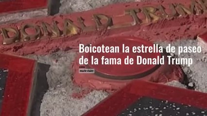 Boicotean la estrella del paseo de la fama de donald trump