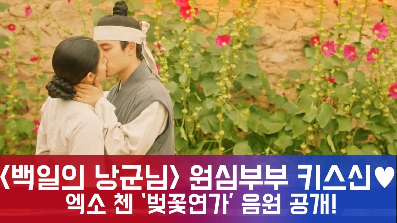 '백일의 낭군님' 도경수♥남지현, 키스신 그 곡...엑소 첸 '벚꽃연가' OST 음원...
