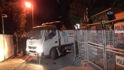 Suudi Arabistan Konsolosluğundan bazı numuneler temizlik araçlarıyla çıkarıldı