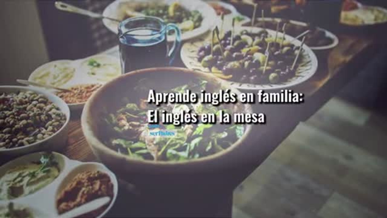 Aprender inglés en la mesa