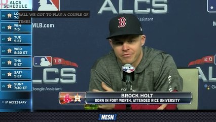 Brock Holt, Alex Cora Discuss What Playing In Texas Means To Them