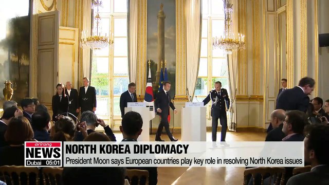 President Moon calls on international community to lift sanctions on North Korea to assure regime