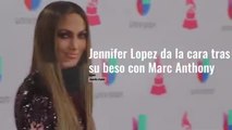 jennifer lopez da la cara tras el beso con marc anthony