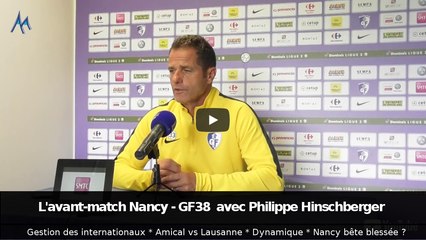 AS Nancy Lorraine - GF38 : avant-match avec Philippe Hinschberger