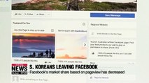 South Koreans leaving Facebook in increasing numbers