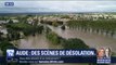 Ces images de drone montrent les nombreux quartiers submergés de Trèbes dans l'Aude