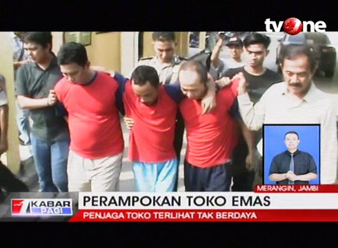 Sempat Buron, Polisi Tangkap Tiga Perampok Toko Emas