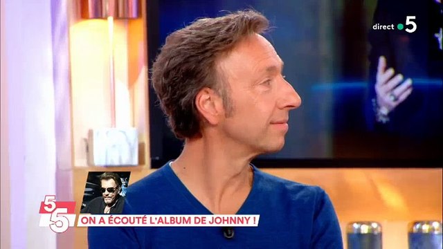 Un journaliste de Paris Match a pu écouter l'album de Johnny Hallyday et donne son avis dans C à vous - Regardez