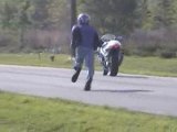 Suzuki GSXR 600 Stunt Crash