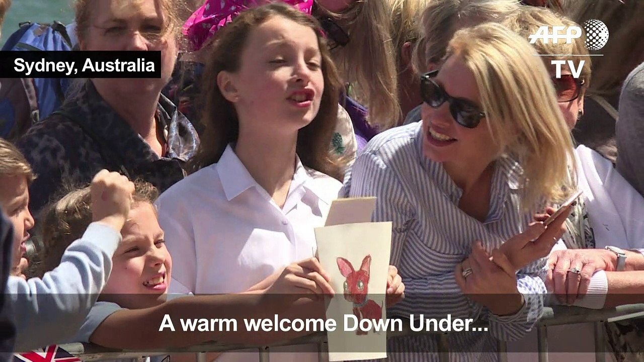 G'day mate! Aussies greet Harry and Meghan