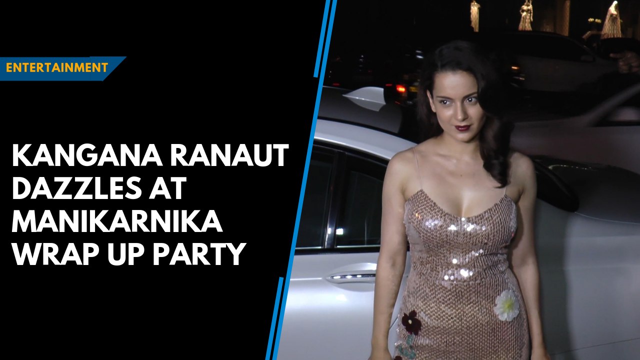 Kangana Ranaut dazzles at Manikarnika wrap up party