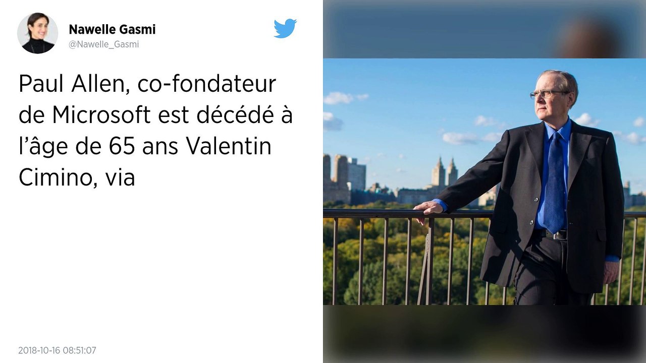 Paul Allen. Cinq choses que vous ignorez sur le co-fondateur de Microsoft, mort cette nuit.
