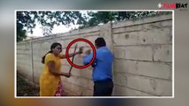 A Woman Thrashes A Manager for Misbehaving In Karnataka