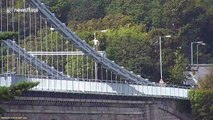 Man climbs 150ft bridge after being denied a drink in local pub