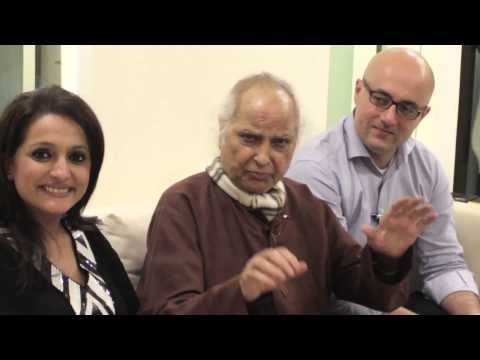 Sangeet Martand Pandit Jasraj, Durga Jasraj and Neeraj Jaitly wishing Happy New Year