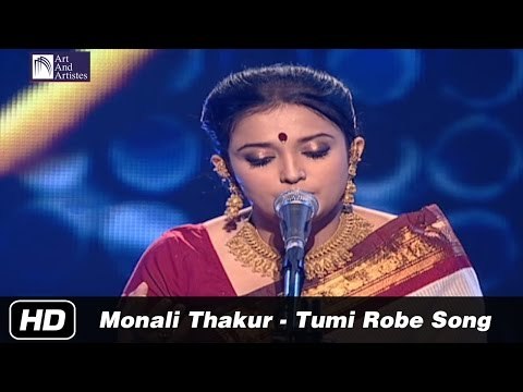 Tumi Robe Nirobe | Bengali Song by Monali Thakur | Rabindra Sangeet | Idea Jalsa | Art and Artistes