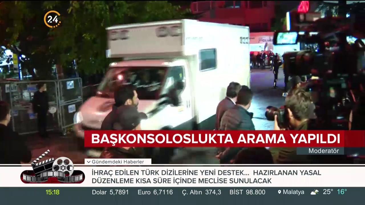Başkonsoloslukta arama yapıldı