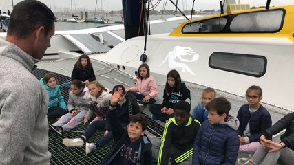 Les écoliers du Sacré-Coeur en reportage sur Gitana