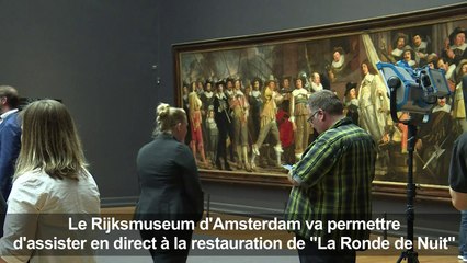 Restauration en public pour "La Ronde de nuit" de Rembrandt