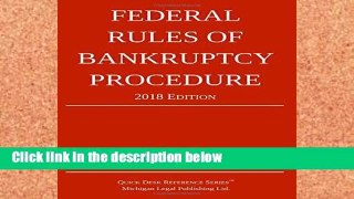 Library  Federal Rules of Bankruptcy Procedure; 2018 Edition