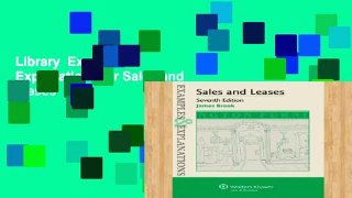Library  Examples   Explanations for Sales and Leases