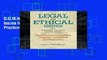 D.O.W.N.L.O.A.D [P.D.F] Legal and Ethical Issues for Mental Health Clinicians: Best Practices for