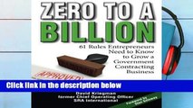 D.O.W.N.L.O.A.D [P.D.F] Zero to a Billion: 61 Rules Entrepreneurs Need to Know to Grow a