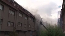 İkitelli Çorapçılar Sanayi Sitesi'nde Bir İş Yerinde Yangın Çıktı