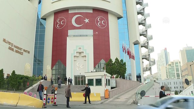 Bahçeli, MHP Genel Merkezi'nden çıkış yaptı - ANKARA