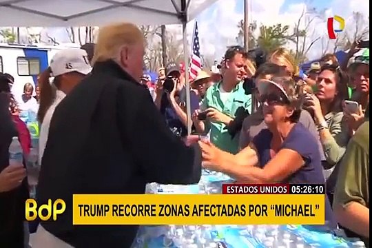 EEUU: Donald Trump visita zonas afectadas de Florida por huracán “Michael”