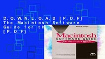 D.O.W.N.L.O.A.D [P.D.F] The Macintosh Software Guide for the Law Office [P.D.F]