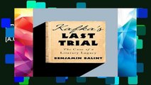 F.R.E.E [D.O.W.N.L.O.A.D] Kafka s Last Trial: The Case of a Literary Legacy [A.U.D.I.O.B.O.O.K]