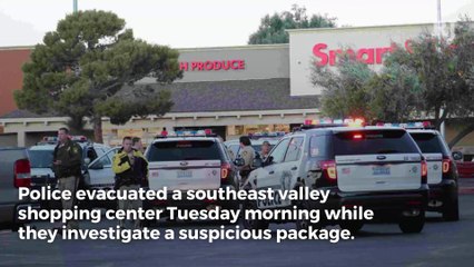 Southeast Las Vegas shopping area evacuated for suspicious package
