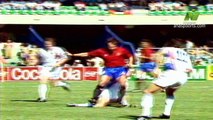 الشوط الاول مباراة يوغوسلافيا و اسبانيا 2-1 ثمن نهائي كاس العالم 1990