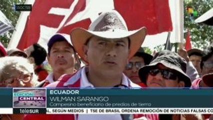 Ecuador: campesinos rechazan posible decomiso de más de 20 hectáreas