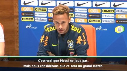 Brésil - Neymar : "L'Argentine a d'autres grands joueurs que Messi"