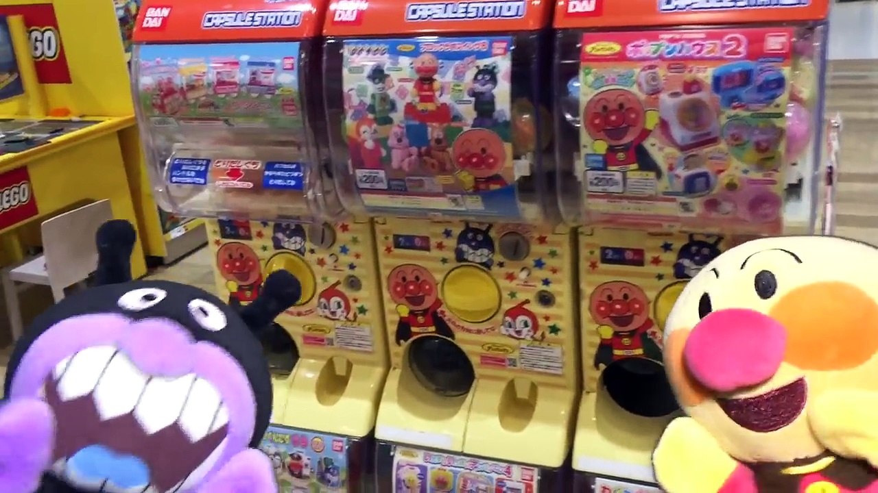 アンパンマン ガチャガチャ 新商品のブロックラボスイングを開封レビュー★ガシャポンからレアチーズちゃんやナガネギマンも!?おもちゃのブロックドールのなかまたち大集合♪