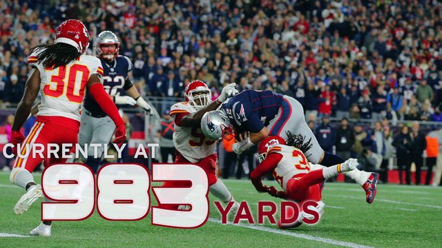 Will Tom Brady hit 1,000 rushing yards Sunday against the Bears?